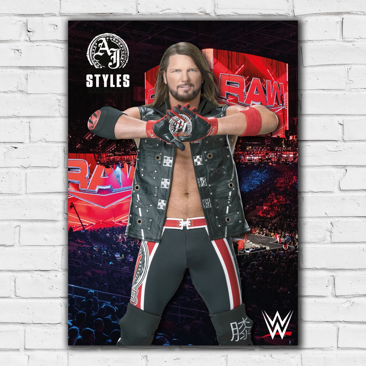 WWE Print - AJ Styles Crowd Poster