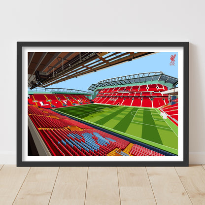 Liverpool FC Print - Anfield Illustration Inside Stadium Poster