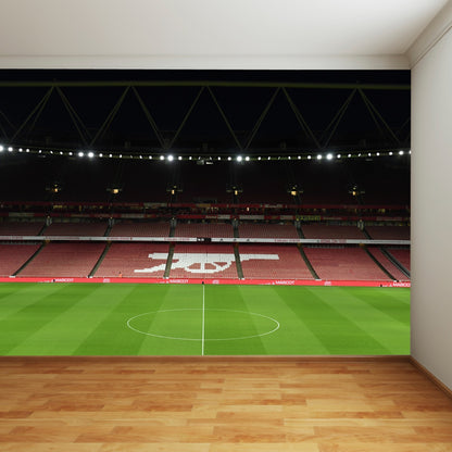 Arsenal FC Stadium Full Wall Mural - Night Time Cannon in Stands