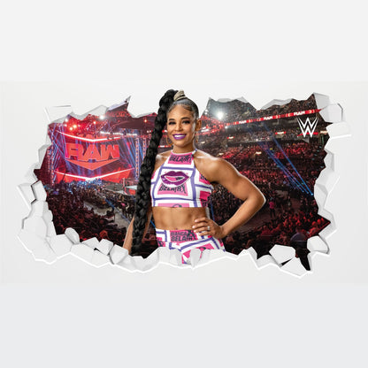 WWE - Bianca Belair Broken Wall Sticker