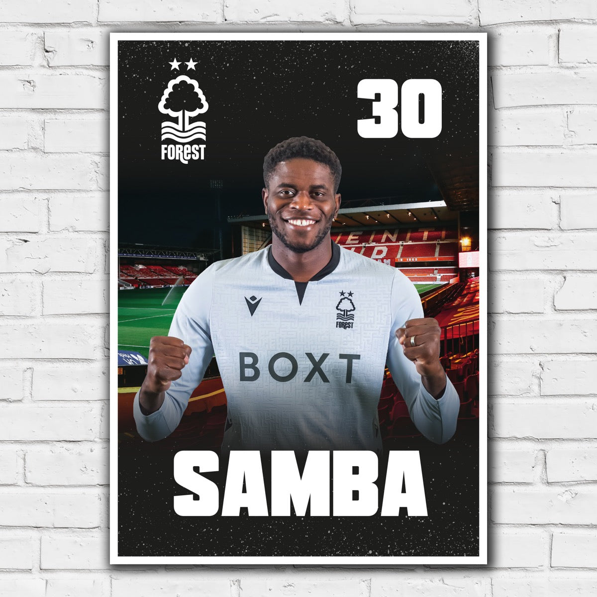 Nottingham Forest FC Print - Brice Samba – www.themed.co.uk