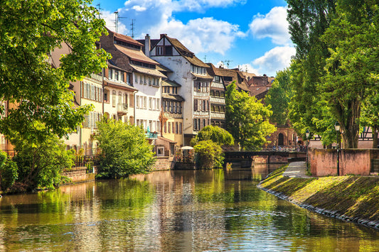 Canal in Alsace France Wall Mural