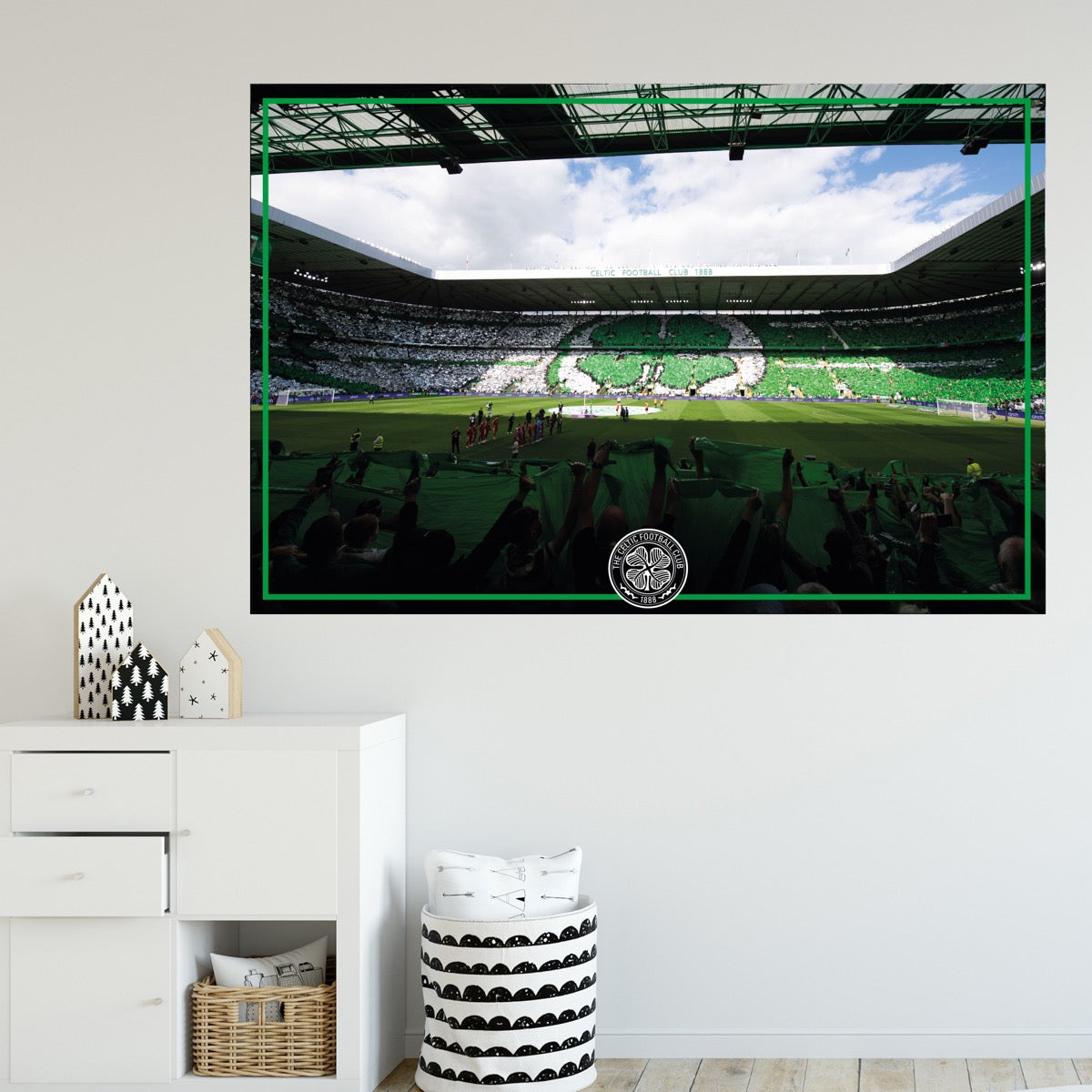 Celtic FC Wall Sticker - Inside Stadium Flag Day