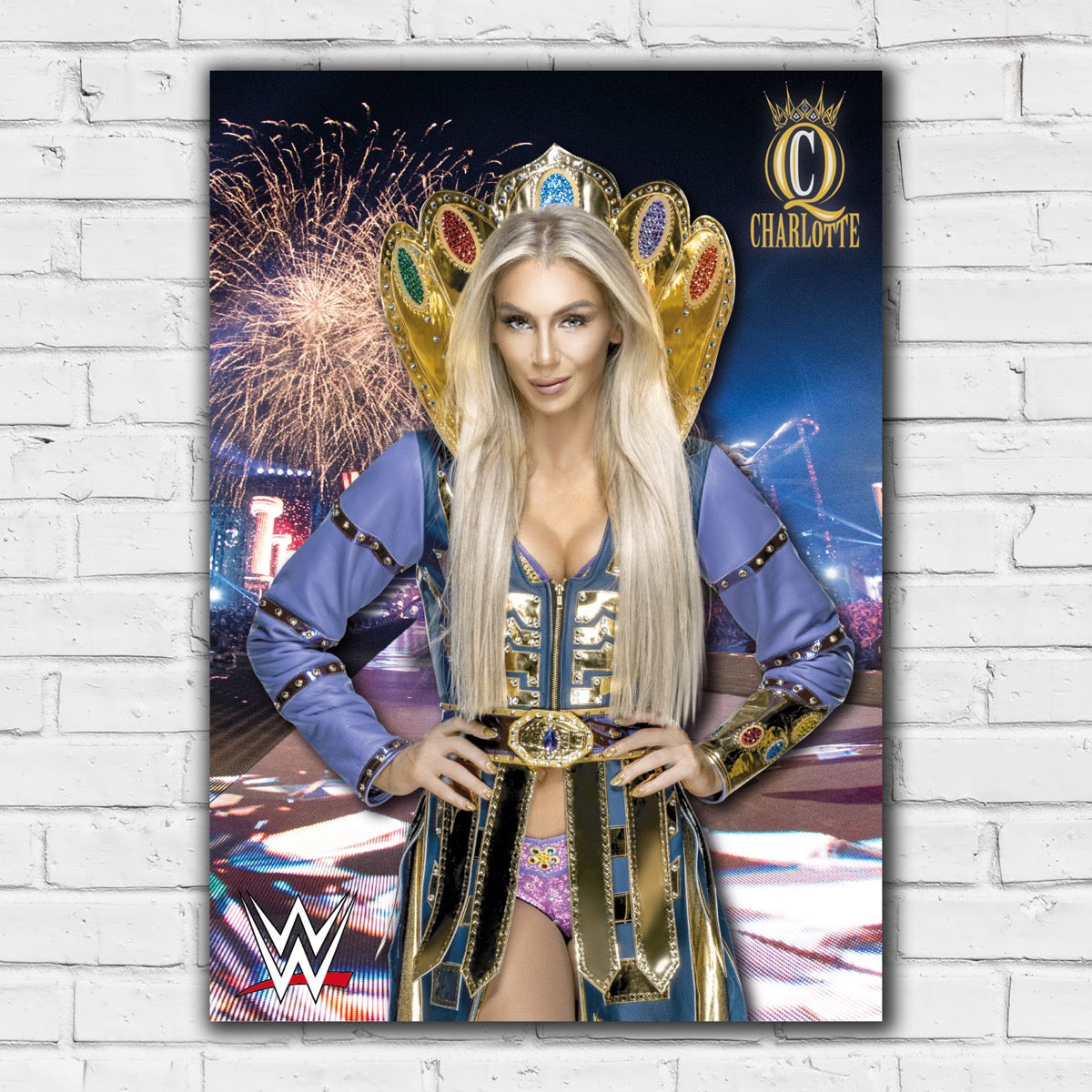 WWE Print - Charlotte Flair Arena Graphic Poster