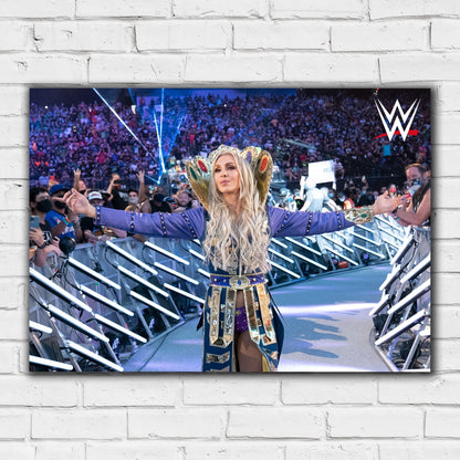 WWE Print - Charlotte Flair Entrance Graphic Poster
