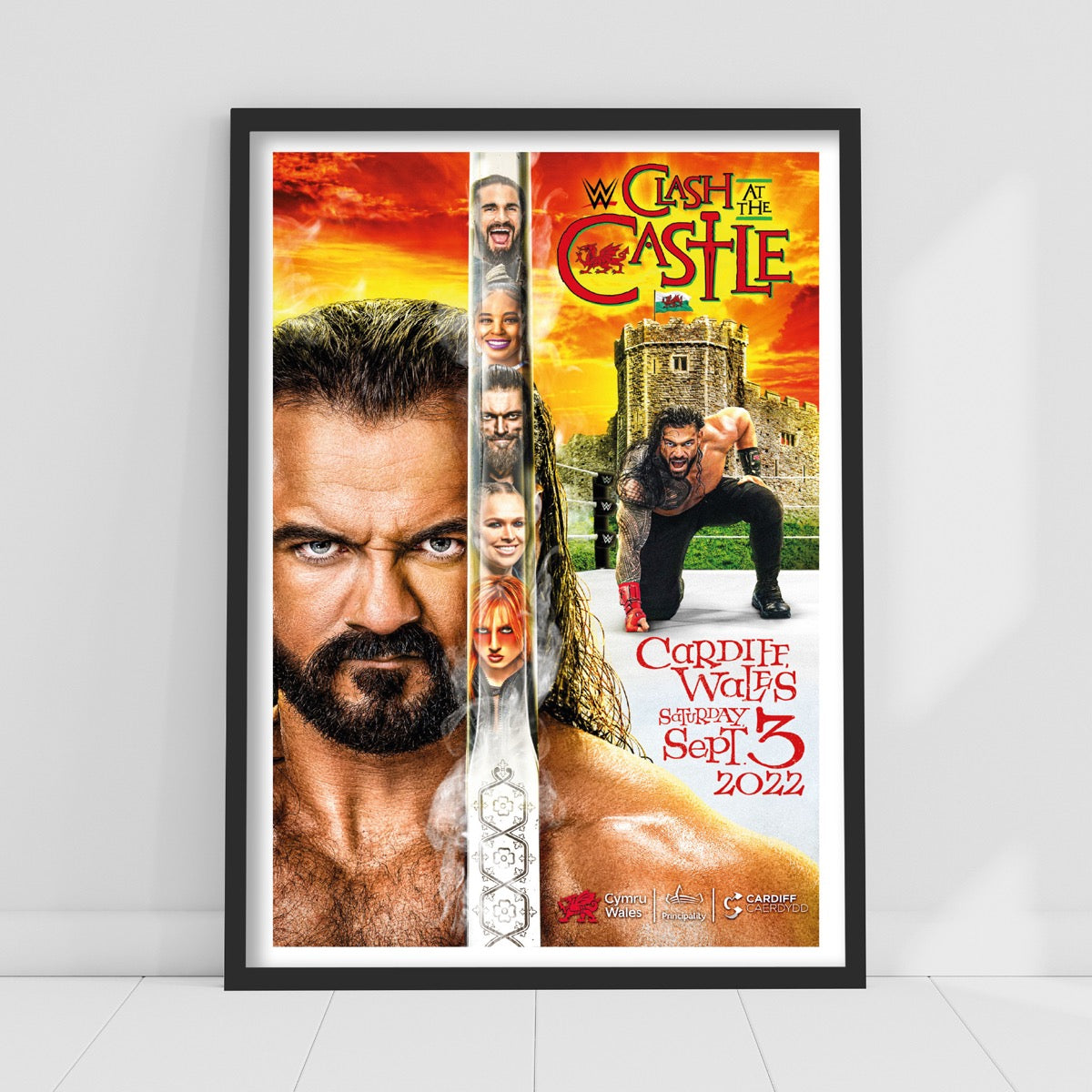 WWE Print - Clash at the Castle Sword Poster