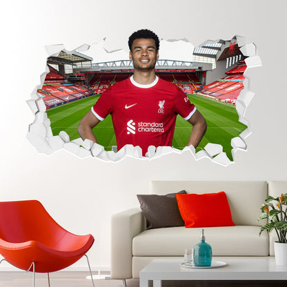 Liverpool Roberto Firmino Smashed Wall Mural 