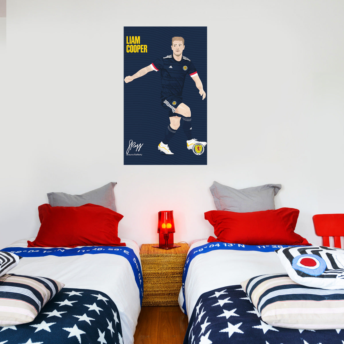 Scotland National Team - Liam Cooper Wall Sticker