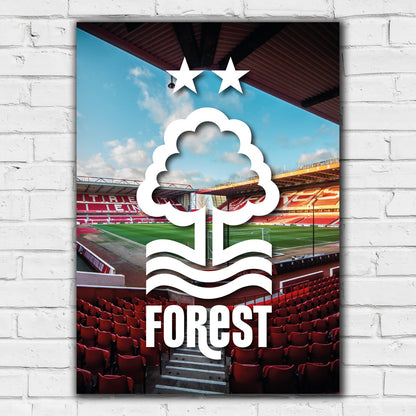 Nottingham Forest FC Print - White Crest