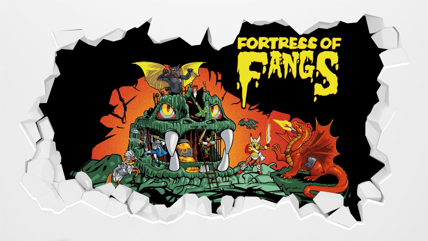 Dungeons & Dragons Wall Sticker - Fortress of Fangs Broken Wall