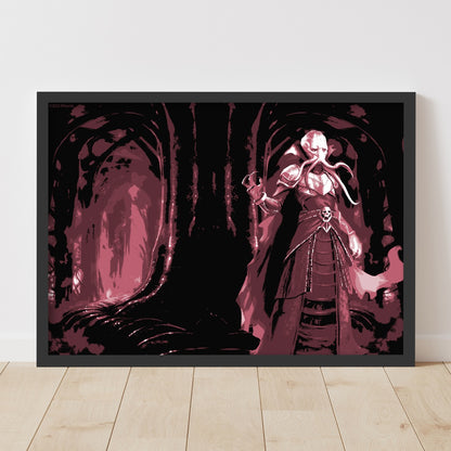 Dungeons & Dragons Print - Mind Flayer Coloured Graphic Wall Art