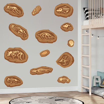 Dinosaur Wall Sticker - Dinosaur Fossils