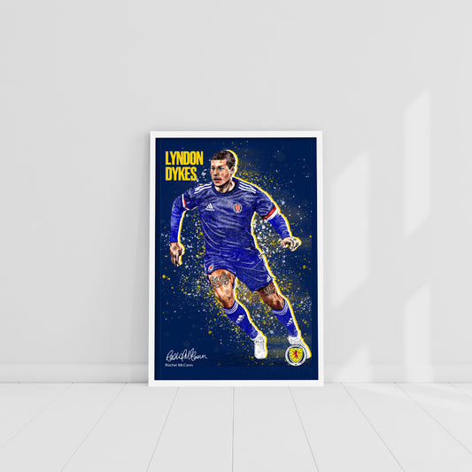 Scotland National Team - Lyndon Dykes Print