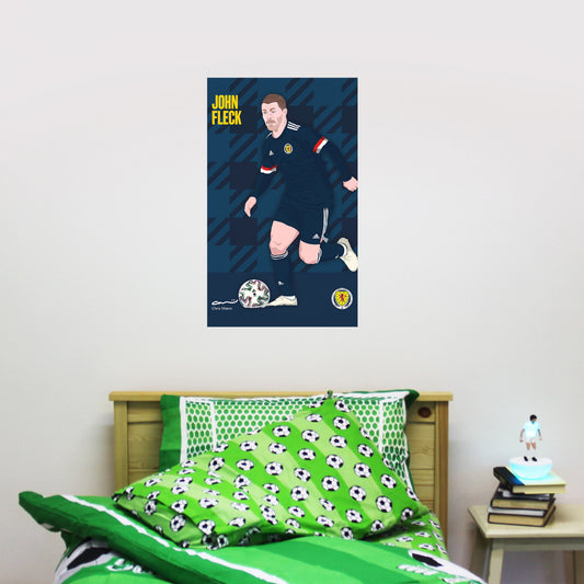 Scotland National Team - John Fleck Wall Sticker