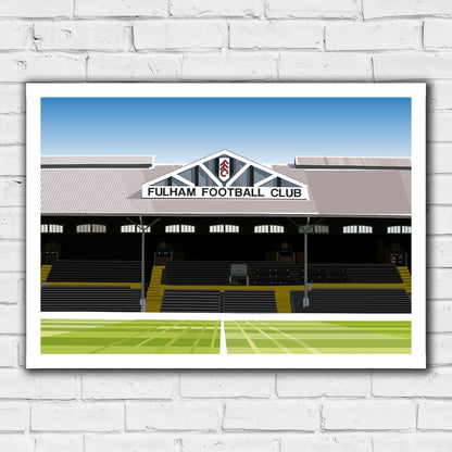 Fulham FC - Craven Cottage Stadium Illustration Print