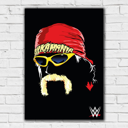 WWE Print - Hulk Hogan Face Illustration Poster