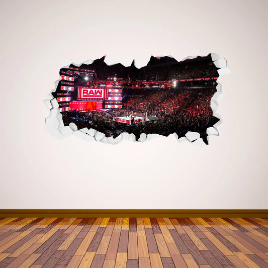 WWE - RAW  Broken Wall Sticker