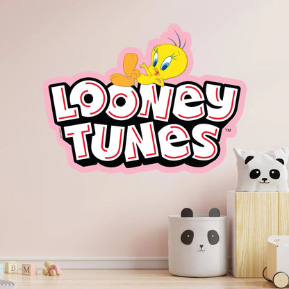 Looney Tunes Wall Sticker - Tweety Bird Lay On Logo Wall Decal Art