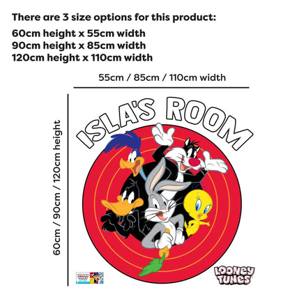 Looney Tunes Wall Sticker - Group Bullseye Personalised Wall Decal Art