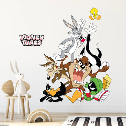 Looney Tunes Wall Sticker - Group Pyramid Wall Decal Art