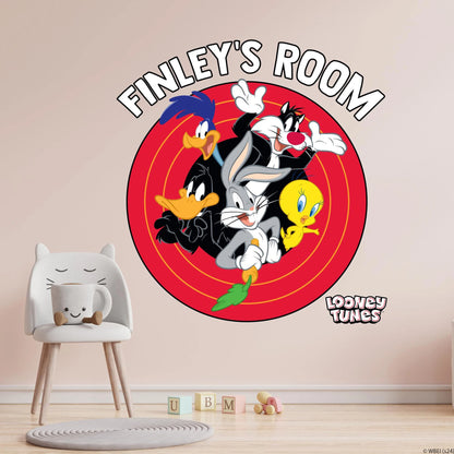 Looney Tunes Wall Sticker - Group Bullseye Personalised Wall Decal Art