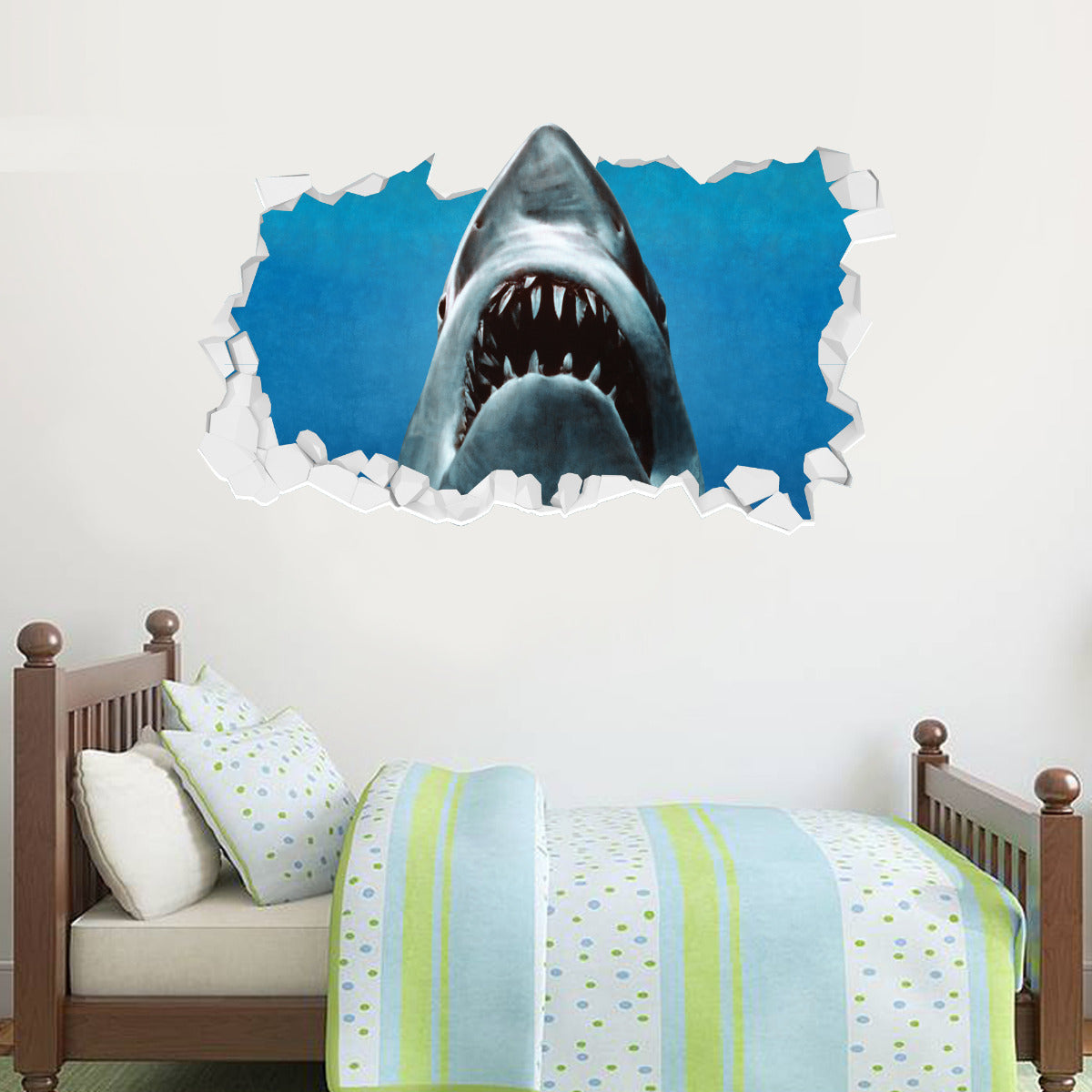 Jaws Wall Sticker Shark Broken Wall