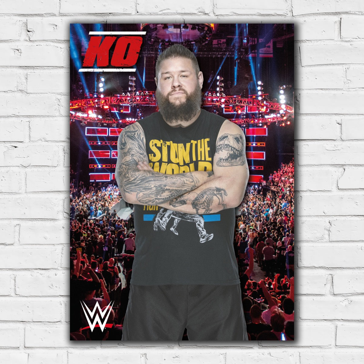 WWE Print - Kevin Owens Crowd Poster