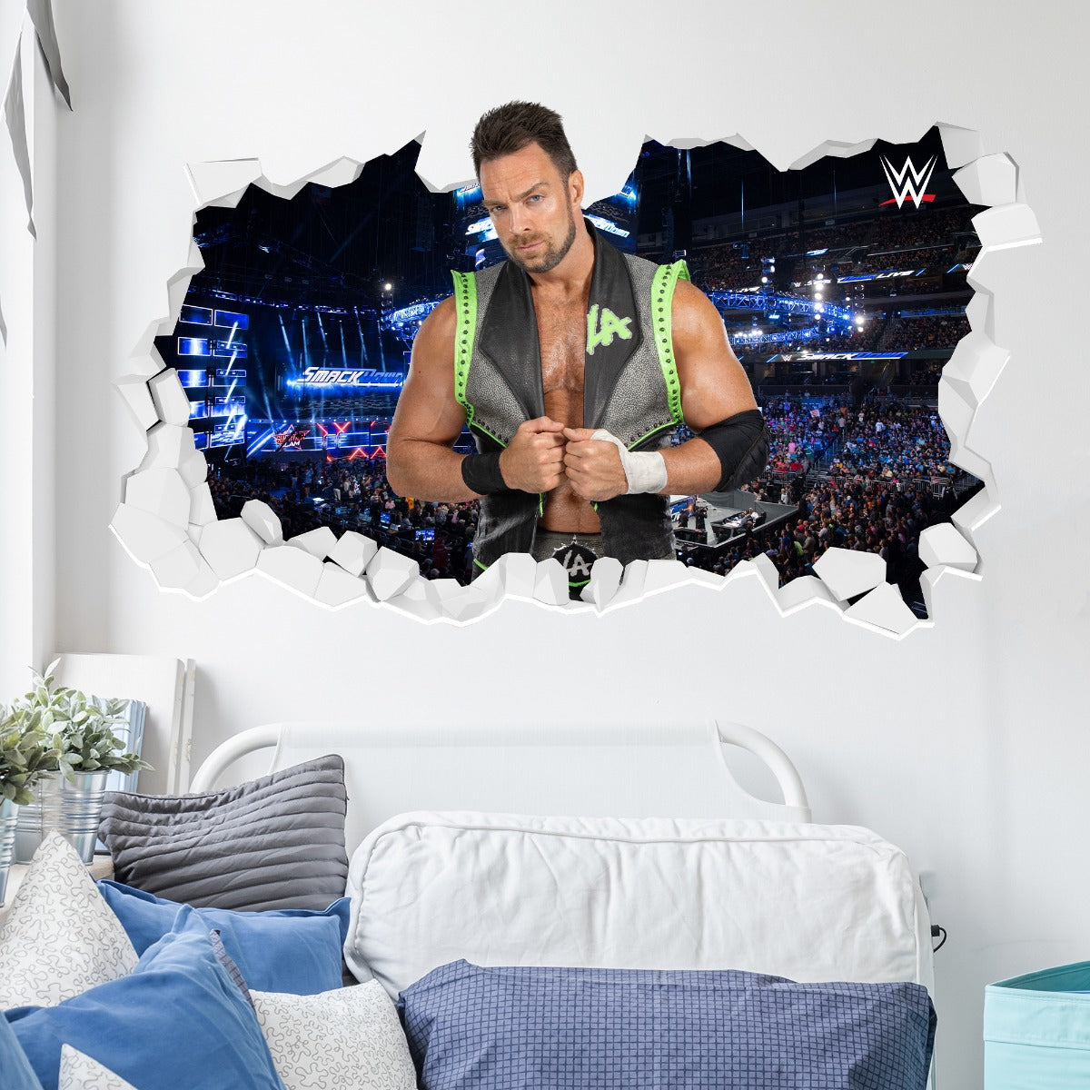 WWE - LA Knight Broken Wall Sticker