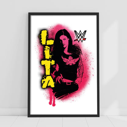 WWE Print - Lita Spray Paint Poster