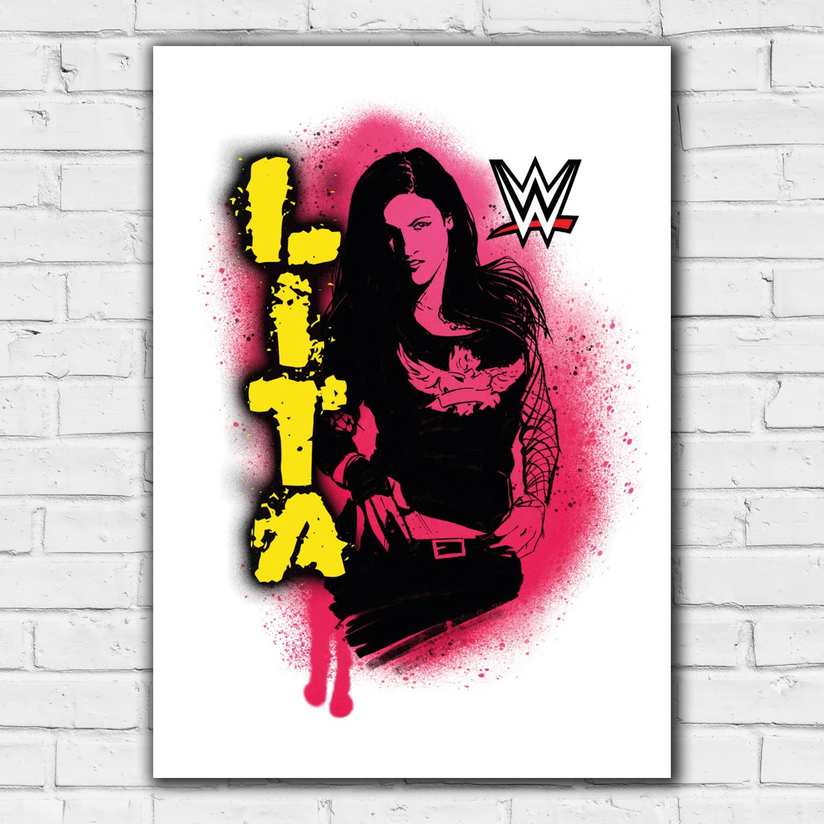 WWE Print - Lita Spray Paint Poster