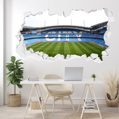 Manchester City Football Club - CITY in Stands Broken Wall Sticker