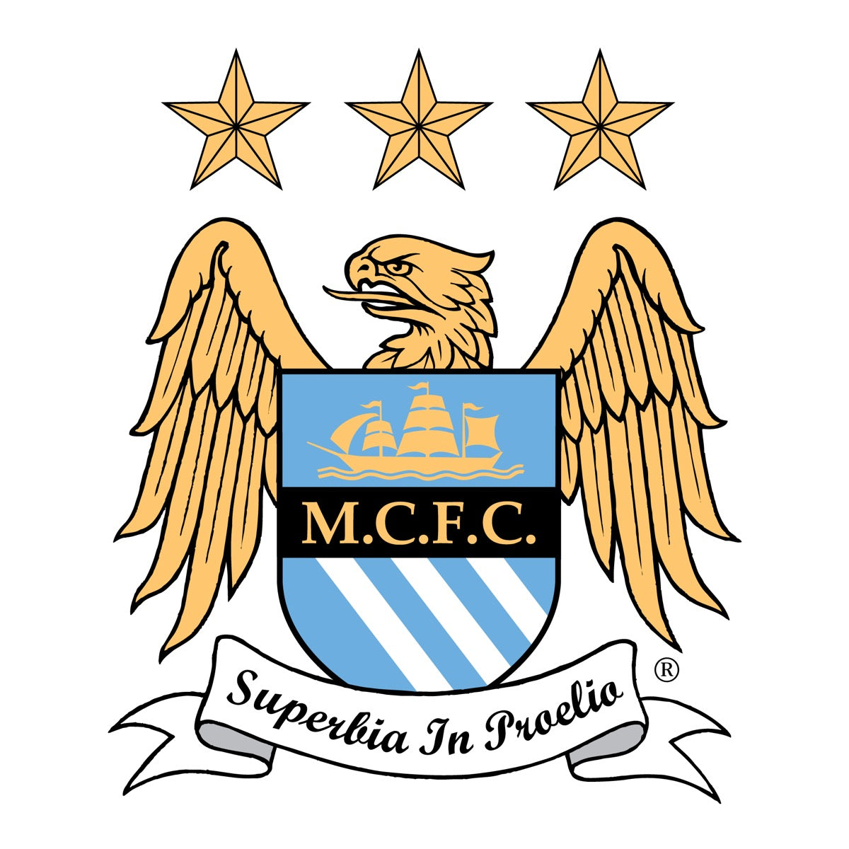 Manchester City Football Club - Eagle Crest Wall Sticker