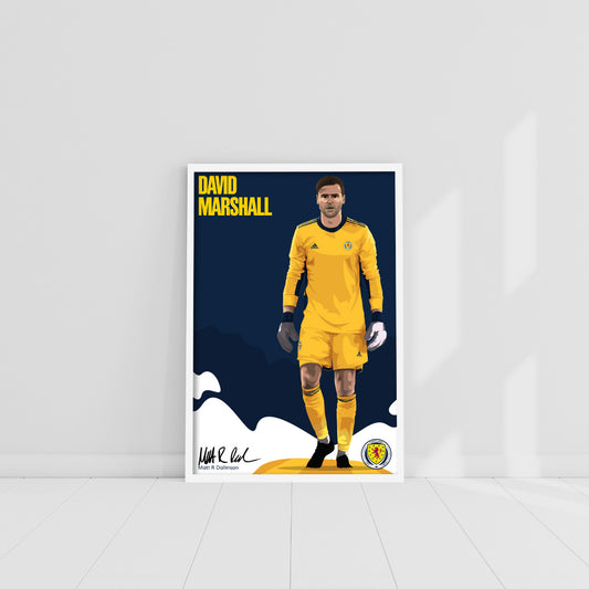 Scotland National Team - David Marshall Print