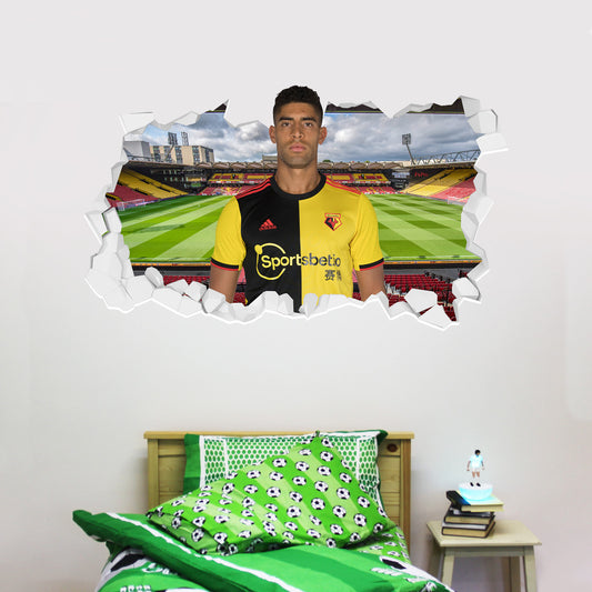 Watford Masina Broken Wall Sticker