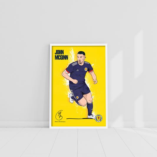 Scotland National Team - John McGinn Print