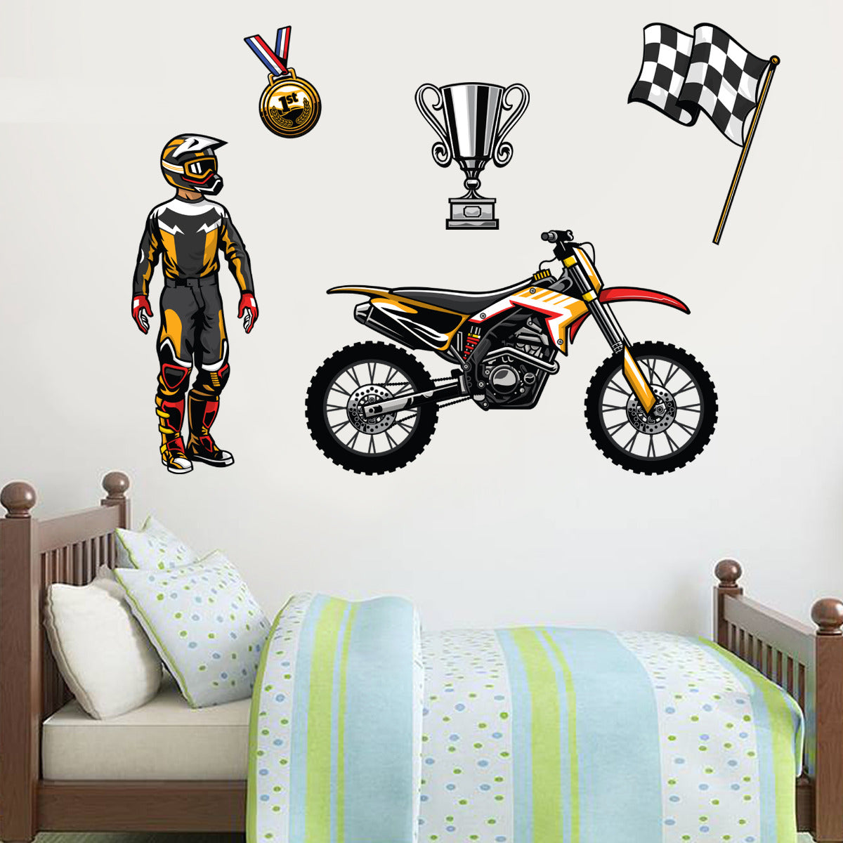 Motorcross Wall Sticker Set