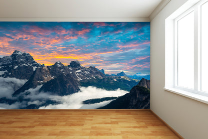 Italian National Park Mountain Range Wall Mural