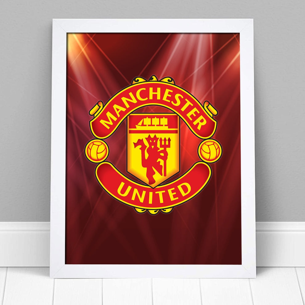 Official Man Utd Club Badge Print – www.themed.co.uk