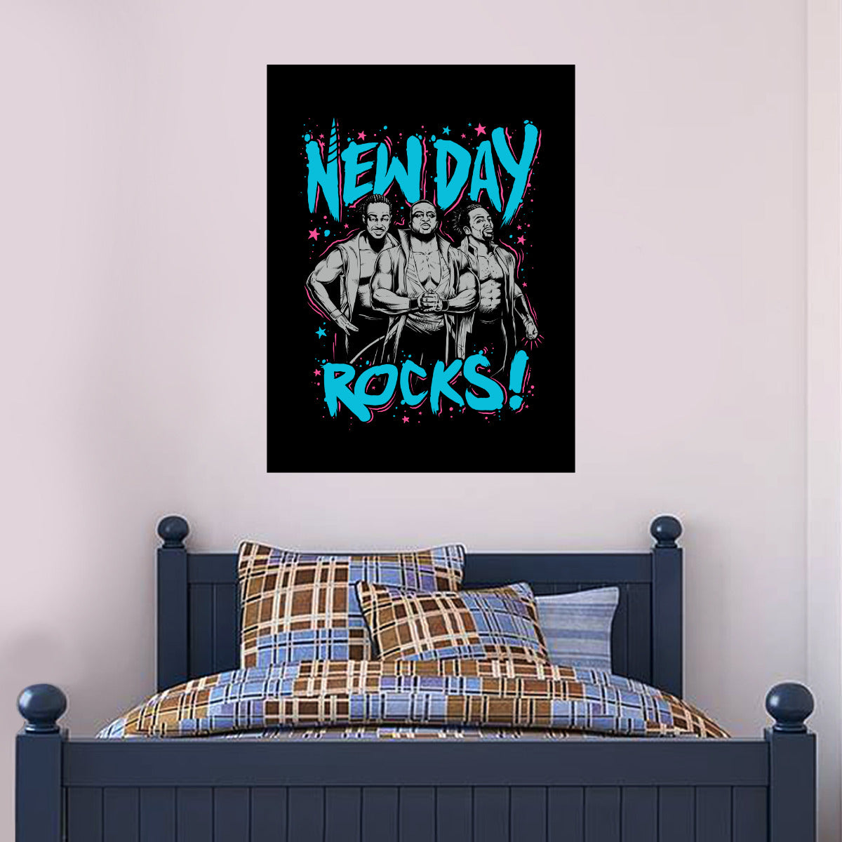 Wwe New Day Rocks Wall Sticker Uk