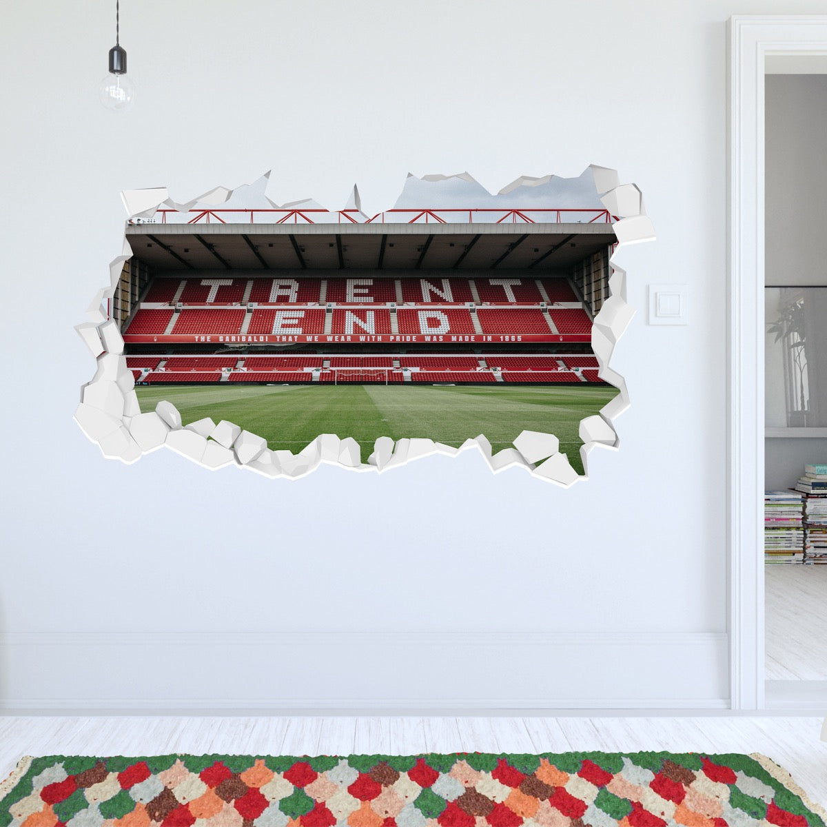 Nottingham Forest FC - Stadium Trent End Broken Wall Sticker