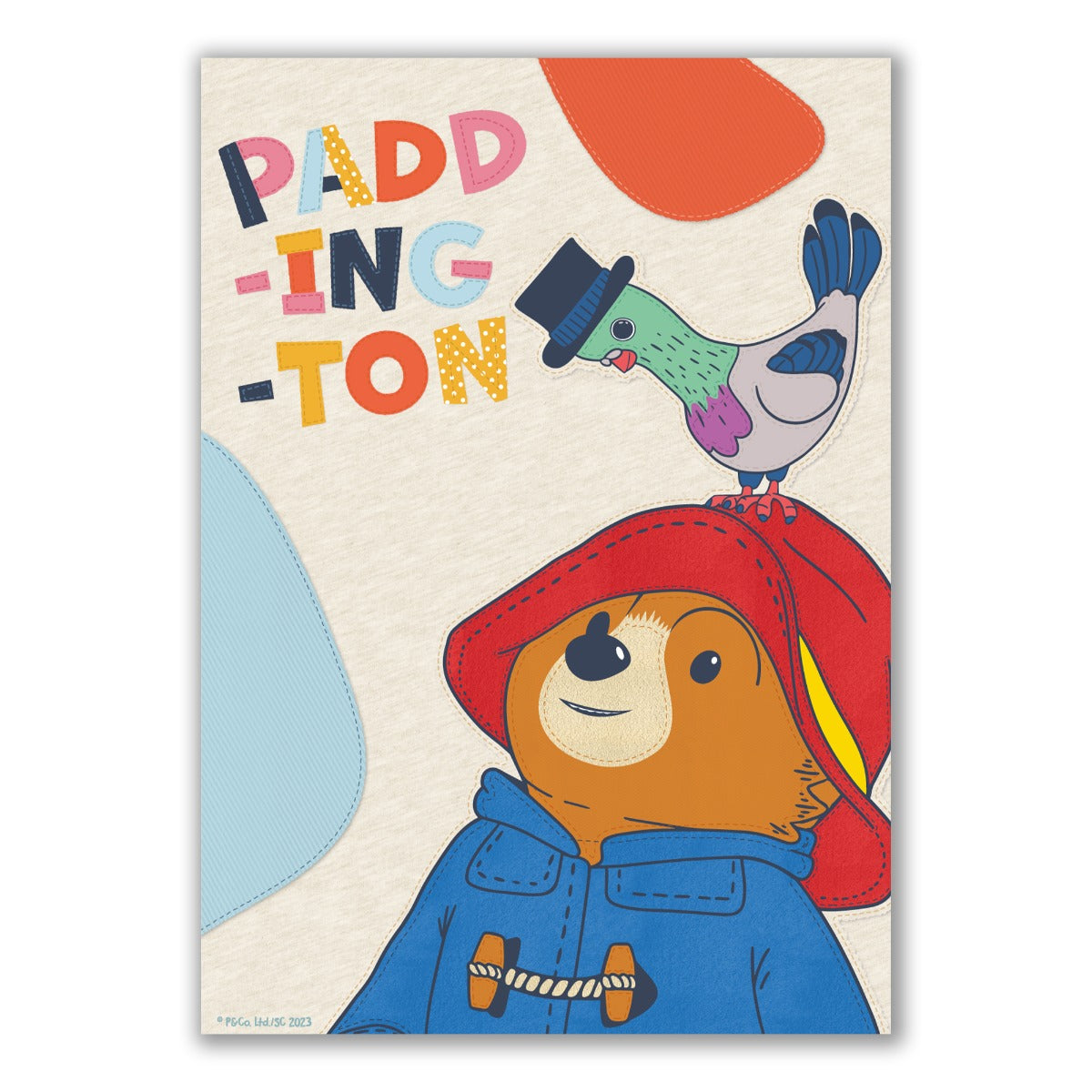 Paddington Bear TV Print - Patchwork Wall Art