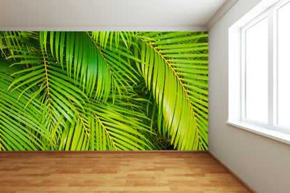 Palm Tree Leaves Wall Mural