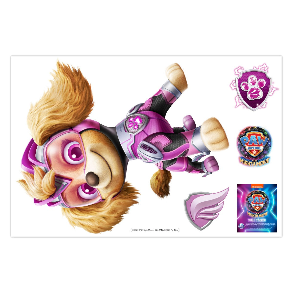 Paw Patrol The Mighty Movie Skye Wall Sticker