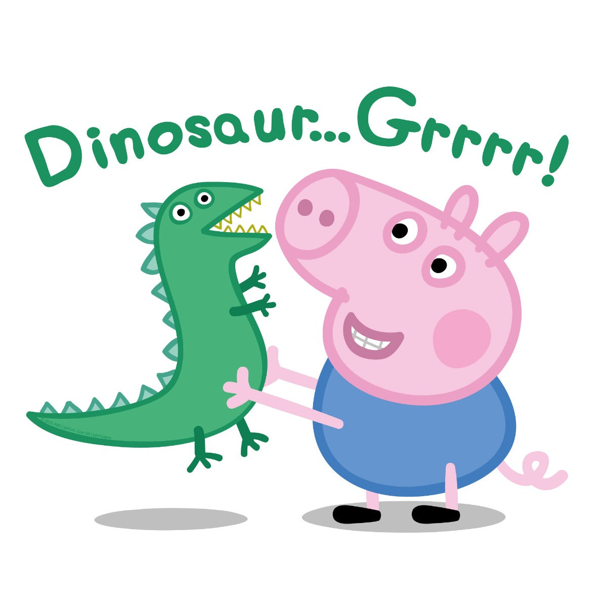 Peppa Pig Wall Sticker George Dinosaur Grrrr