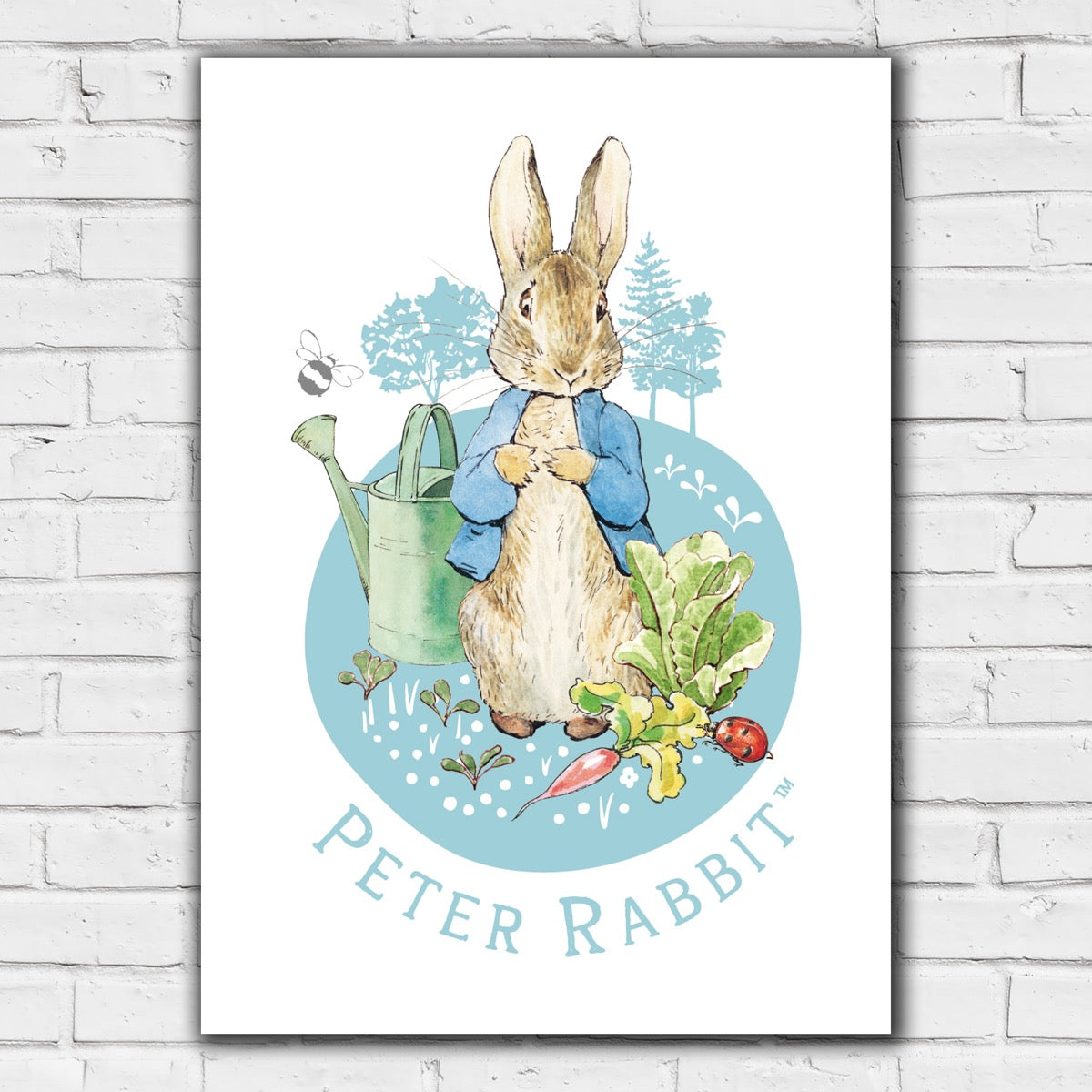 Peter Rabbit Print - Peter Garden Circle Print