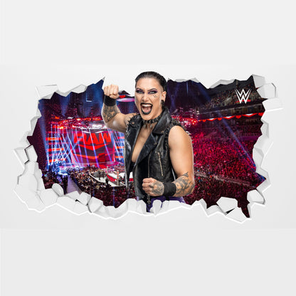 WWE - Rhea Ripley Broken Wall Sticker