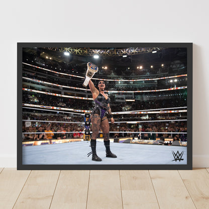 WWE Print - Rhea Ripley WrestleMania Poster