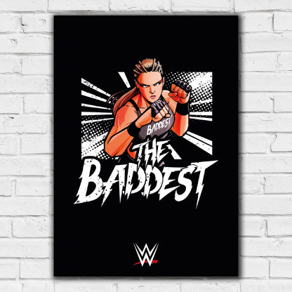 WWE Print - Ronda Rousey The Baddest Poster