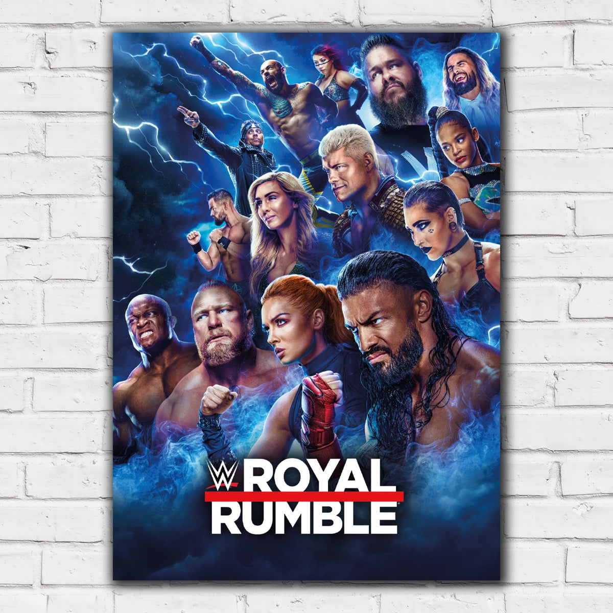 WWE Print - Royal Rumble Lightning Poster – www.themed.co.uk