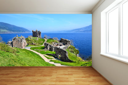 Ruins of Urquhart Castle, Scotland Wall Mural